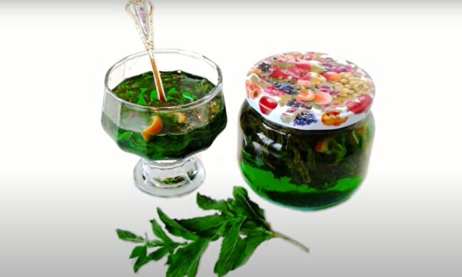 Варення з м'яти та лимона. Фото: YouTube