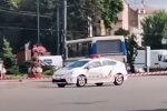 Захват автобуса в Луцке. Фото: скриншот YouTube