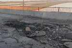 Діра в Чонгарському мості. Фото: скріншот YouTube-відео