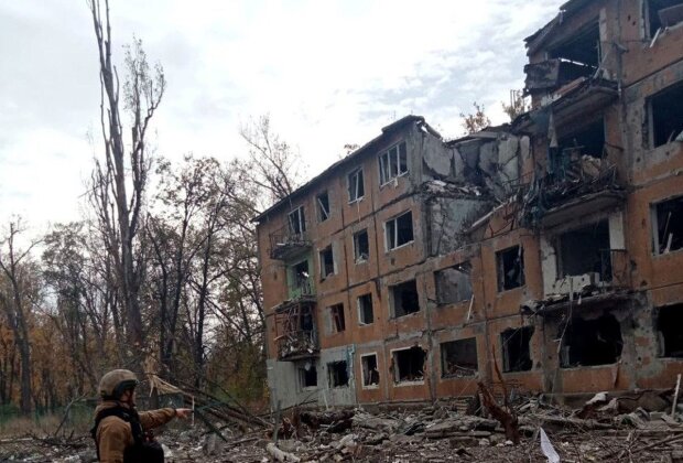 Зруйнований будинок армією рф. Фото: Нацполіція України