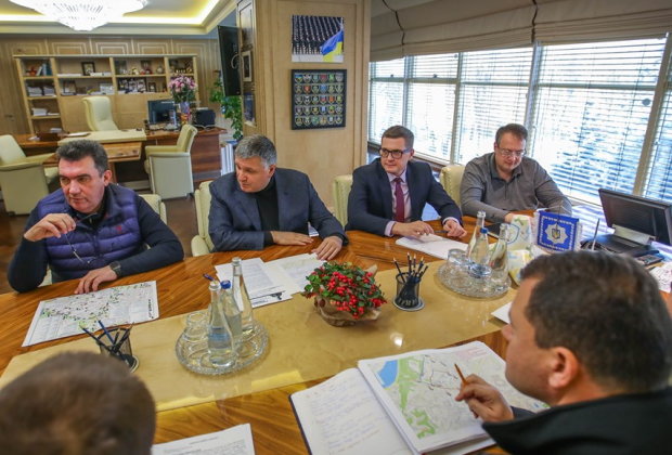 Алексей Данилов, Арсен Аваков, Иван Баканов и Антон Геращенко (слева направо)