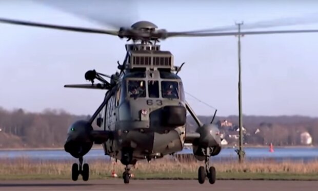 Гелікоптер Sea King . Фото: YouTube, скрін