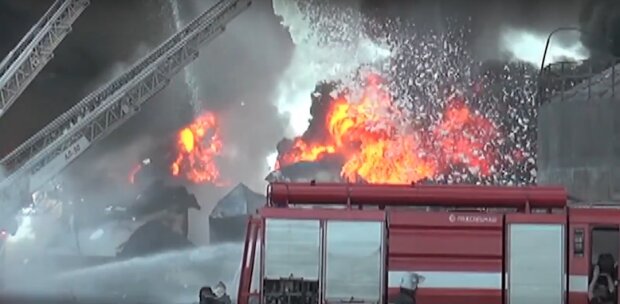 Пожарная в Украине. Фото: YouTube, скрин