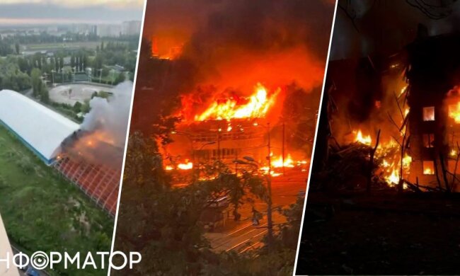 Дрон-відео руйнувань у Києві після масованої атаки рф 24 травня 2026 року