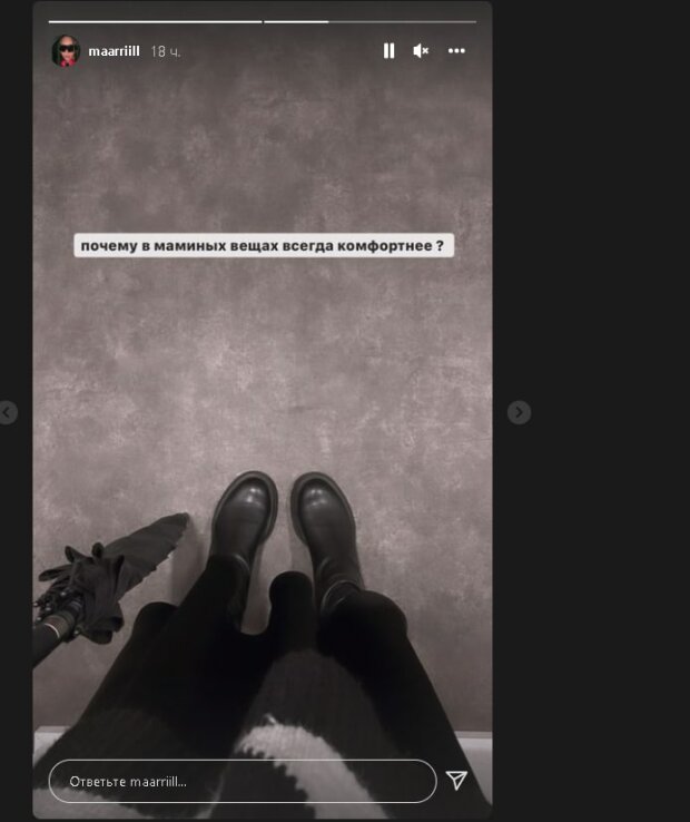 Маша Кравец. Фото: скриншот сторис instagram