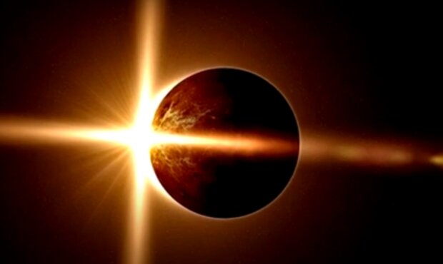 Солнечное затмение. Фото: скриншот YouTube