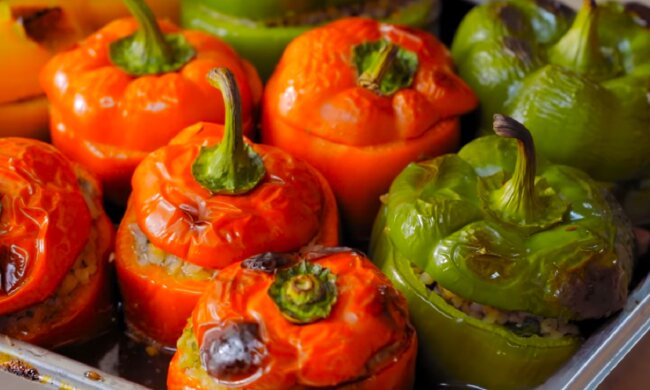 Фарширований перець. Фото: YouTube