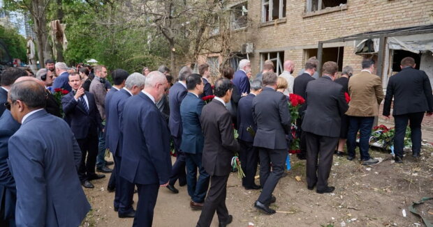 Будівля посольства США в Києві на тлі погроз рф