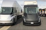 Электрогрузовик Tesla Semi засветился на дорогах общественного пользования: целый космический корабль (видео)