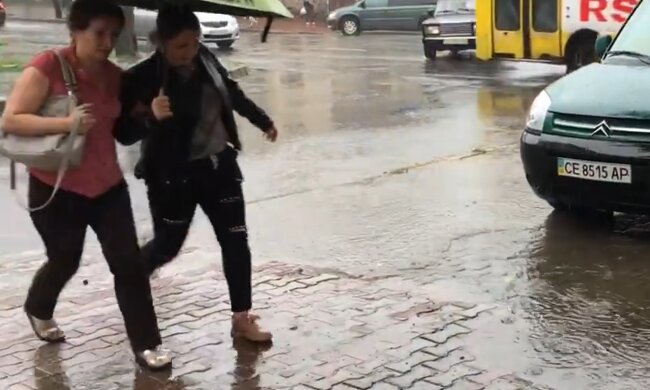 Дождь. Фото: скриншот YouTube-видео