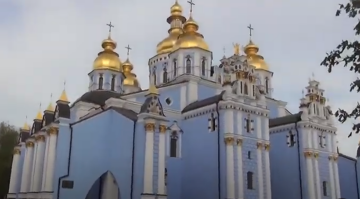 Михайловский монастырь в Киеве. Фото: скриншот Youtube-видео