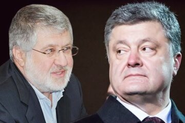 Коломойский и Порошенко. Фото: скриншот 112 канал.