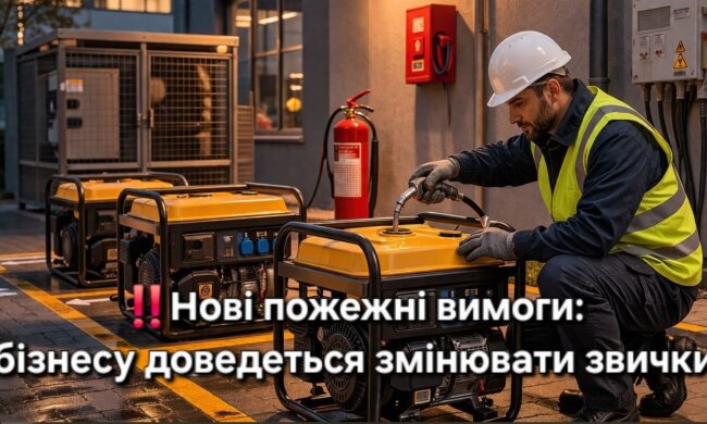 Генератори тепер під контролем: нові пожежні правила 2026 змінюють роботу бізнесу