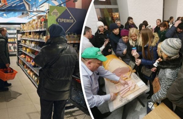 Продуктовий кошик, цінники в супермаркеті, українські гривні