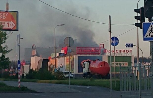 Пожар в Эпицентре 22 мая. Фото: скриншот Instagram