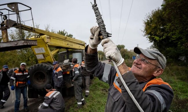 Ремонт ЛЕП. Фото: Telegram