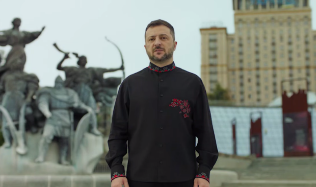 Президент Украины Владимир Зеленский, обращение..  Фото: Telegram