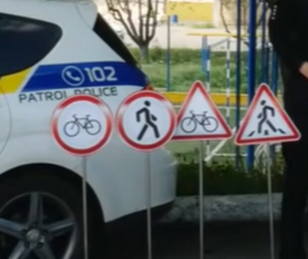 Дорожные знаки. Фото: скрин видео
