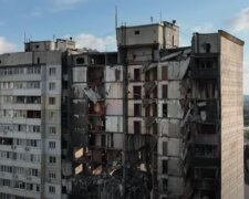 Поврежденный россией жилой дом в Харькове. Фото: скриншот YouTube-видео