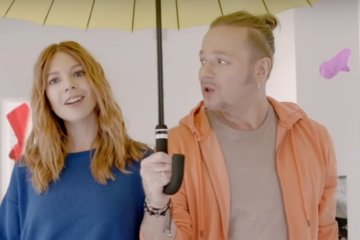 Подольская и Пресняков, кадр из клипа "Kissлород"