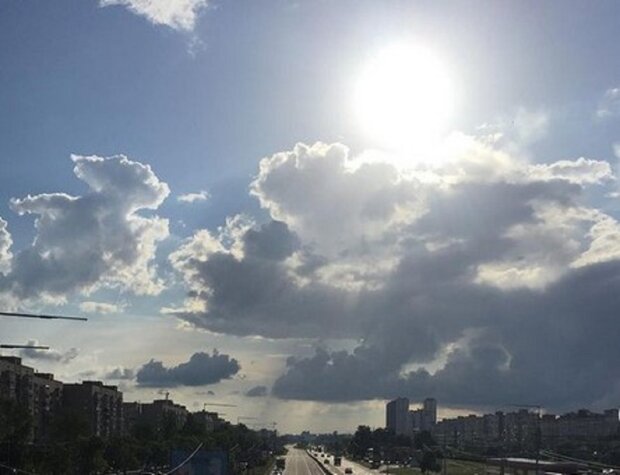 Небо в столиці. Фото: скріншот Instagram