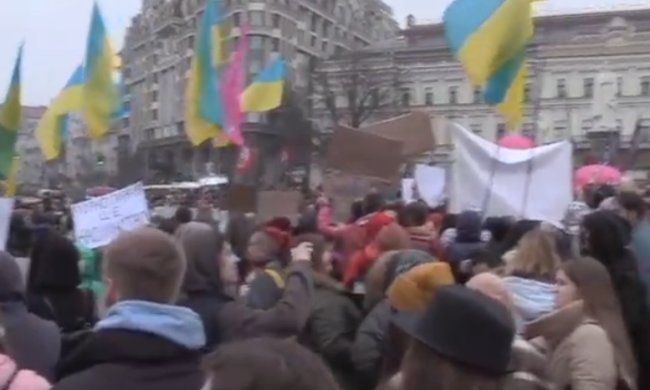 Марш женщин. Фото: youtube