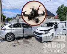 Атака дронів на авто у Кушугумі на Запоріжжі 14 червня 2026