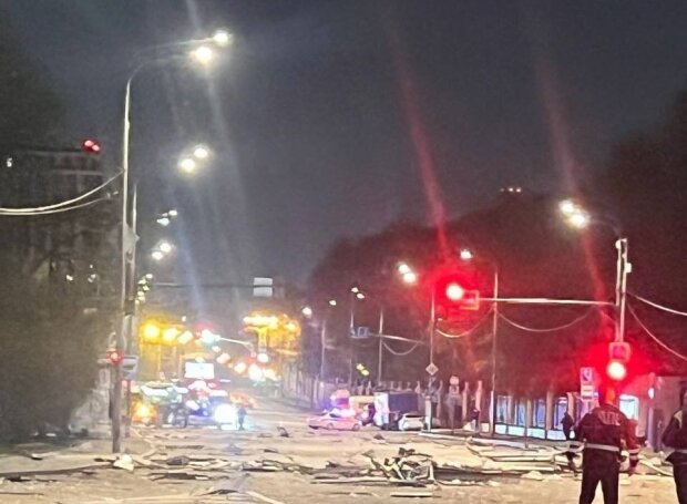 Нічна атака на москву, вибухи пролунали біля кремля. Фото: ТГ