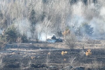 Підбитий танк рф. Фото: скріншот YouTube-відео