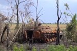 Разбитый танк рф. Фото: скриншот YouTube-видео