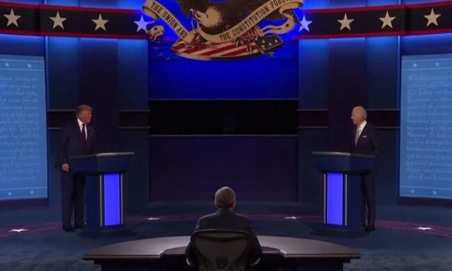 Дебаты Трампа и Байдена. Фото: Youtube