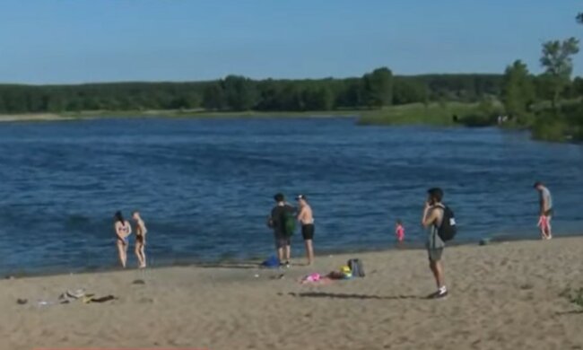 Пляжи в Украине. Фото: скриншот Youtube