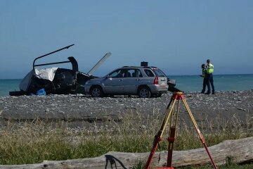 Авиакатастрофа в Новой Зеландии. Кадры с мета трагедии.