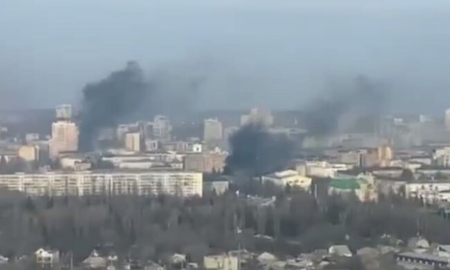 Вибухи у Білгороді. Фото: скріншот Telegram-відео