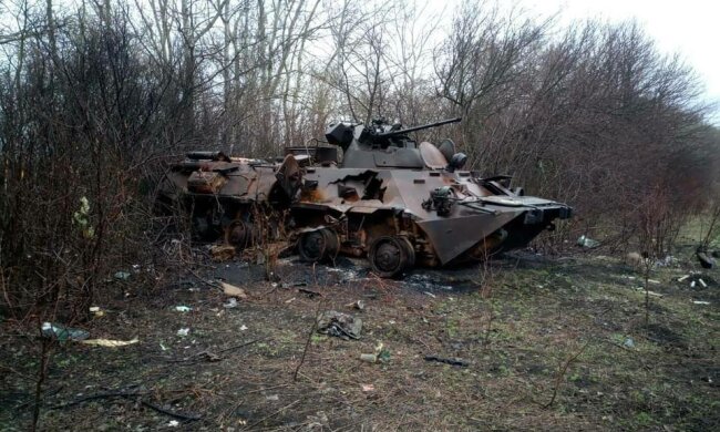 Розбита техніка окупанта. Фото: Генштаб ЗСУ