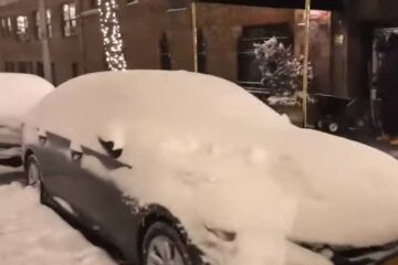 Снегопад в США. Фото: скриншот YouTube-видео