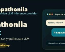 Логотип или интерфейс украинского ИИ-ассистента Lapathoniia