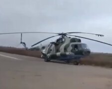 Вертолет оккупантов. Фото: YouTube, скрин