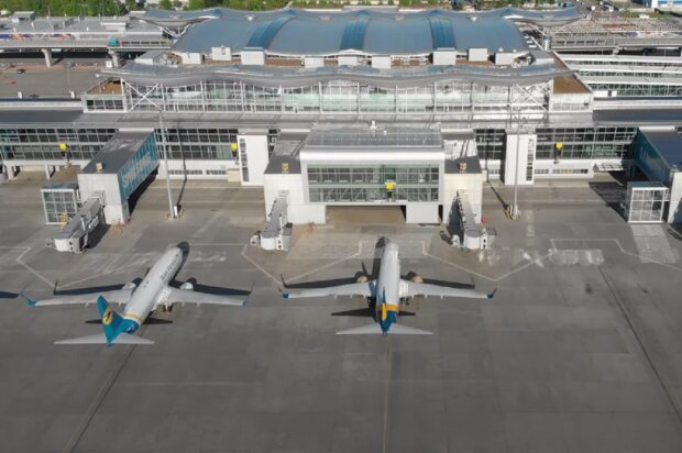 Аеропорт "Бориспіль". Фото: YouTube, скрін
