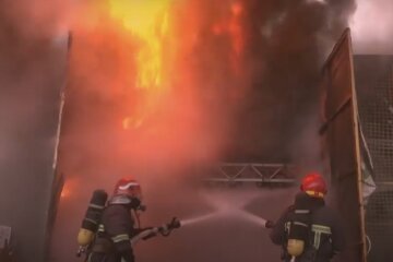 Пожар в Украине. Фото: YouTube, скрин