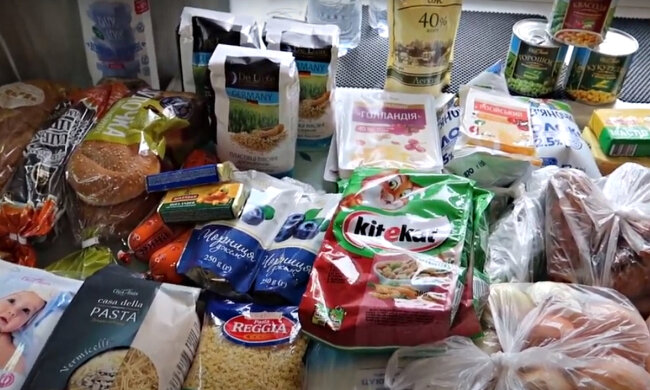 Продукти. Фото: скріншот YouTube-відео.