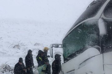 Непогода на дорогах. Фото: Нацполіція