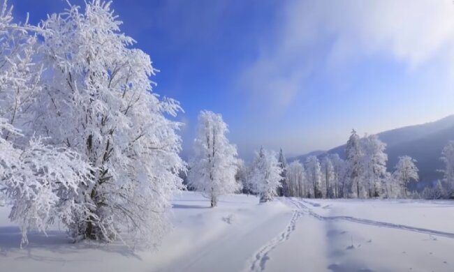 В Україну повертаються аномальні морози. Фото: скріншот Youtube-відео