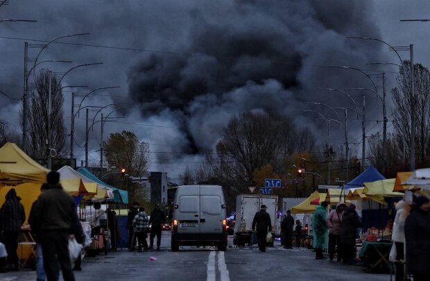 Вночі російські окупанти завдали удару по Києву - відео