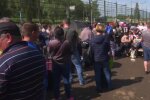 Очереди на границе. Фото: скриншот YouTube-видео
