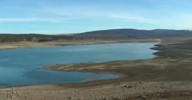 Высохшее водохранилище в Украине. Фото: скриншот Youtube