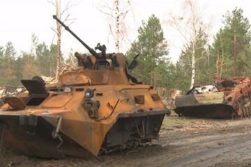 Разбитая техника рф. Фото: скриншот YouTube-видео