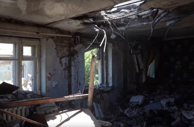Зруйнована квартира. Фото: скріншот YouTube-відео
