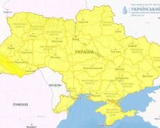 Карта Украины. Фото: Facebook