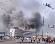Пожар в Самаре. Фото: Телеграмм-канал "Зеркало недели"